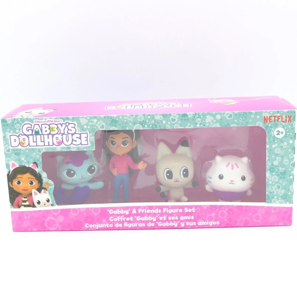 Spin Master Gabby's Dollhouse Gabby & Friends Figure Set of 4 in Box Age 2+